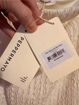 NWT Peppermayo | Calm Waters Knit Mini Dress - Cream, M/L thumbnail 7