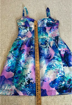 Amanda Uprichard Dress Silk L Purple/Blue/Pink thumbnail 3