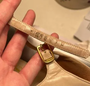 Salvatore Ferragamo Beige Leather Heels Made in Italy thumbnail 14