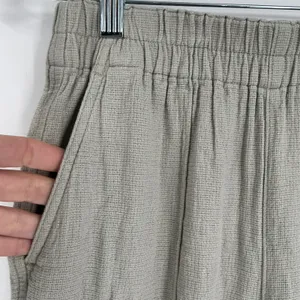 Madewell Breezewoven Pull On Wide Leg Pants Sz XS Linen Blend Casual‎ Sage Green thumbnail 7