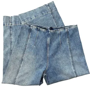 White House‎ Black Market Extra High Rise Wide Leg Crop Jeans Size 10 Bare Back thumbnail 2