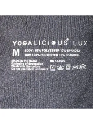 Yogalicious Lux Black Pocket Leggings Size M thumbnail 8