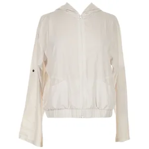 Lucky in Love White Windbreaker‎ Jacket Lightweight Athletic Tennis Golf S/M thumbnail 2