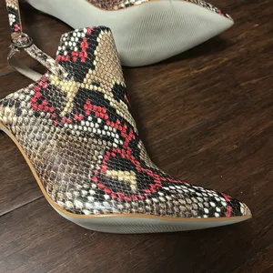 Steve Madden Daily Snake Animal Print Sling-Back Pumps Heels 8M new #1 thumbnail 7