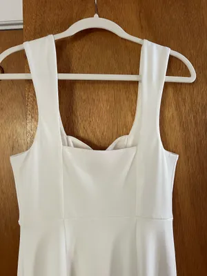 Show Me Your Mumu Madi white crepe dress thumbnail 4