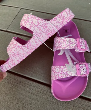 Sand & Shore Sandals Beach Shoes Pink Floral Slides Womens 8 thumbnail 8
