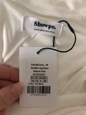 New Showpo Rani Maxi Dress Off Shoulder Bodycon Dress Size Small MSRP $139 thumbnail 8