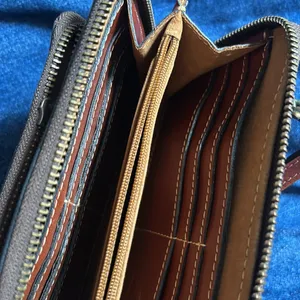 Patricia Nash Brown Pressed Leather Crossbody‎ Bag thumbnail 6