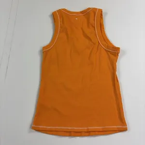 Anthropologie Pilcro Tank Top Womens Medium Orange Scoop Neck Ribbed Knit Basic thumbnail 6