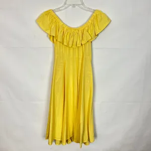 Forever 21 Linen Blend Off-Shoulder Button Down Dress thumbnail 9