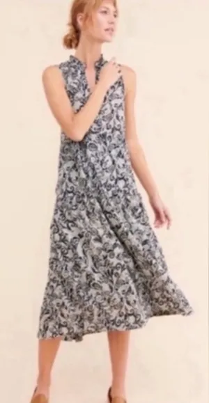 Anthropologie Marya Floral Paisley Maxi Dress Sleeveless thumbnail 1