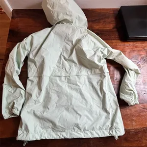 New Balance Women's Windbreaker‎ Jacket Green Hooded Size S Casual Spring thumbnail 7