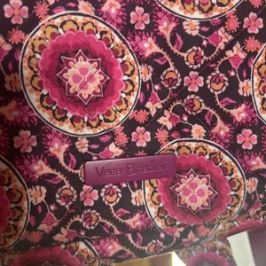 NWOT Vera Bradley Small Backpack Raspberry Medallion Quilted Pink Floral thumbnail 3