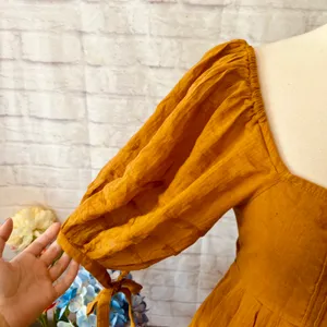 Free People Ochre Let’s Be Friends Dress thumbnail 5