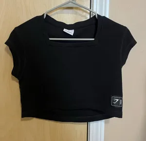 Gymshark Waffle Knit Crop Top thumbnail 1