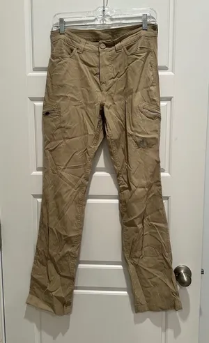 Eddie Bauer First Ascent Women 6 Tan Hiking Cargo Pants Nylon Stretch Gorpcore thumbnail 1