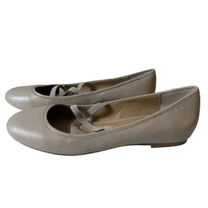 Saks 5th Avenue Ballet Flats Nude Beige Size 10M Neutral Minimalist Classic thumbnail 5