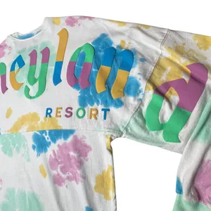 Disney Spirit Jersey Disneyland Resort Pastel Tie Dye Rainbow Size M thumbnail 9