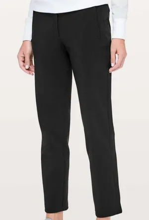 Lululemon On the Move Pant Black Mid Rise Travel Capsule W5BGZS Women's Size 6 thumbnail 1