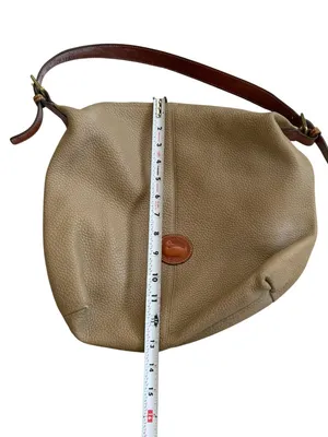 DOONEY & BOURKE Vintage Tan Brown Pebble Leather Shoulder Bag thumbnail 5
