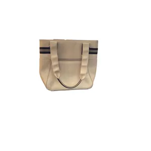 Women's Beige Tote Bag Brown thumbnail 3