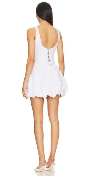 NIA Tamara Dress in White Small New Womens Mini Corset Party thumbnail 2