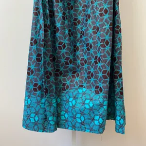 Saish Cotton Boho Beachy Relaxed Lagenlook Off Shoulder Maxi Dress Free Blue thumbnail 3