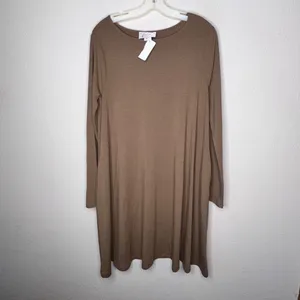 Panhandle Tunic Dress nwt Brown Size L thumbnail 6