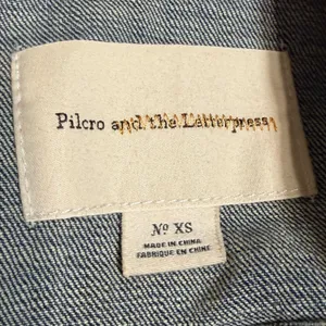 Pilcro and the Letterpress Womens XS Denim Jacket Medium Wash Cropped Trucker thumbnail 6
