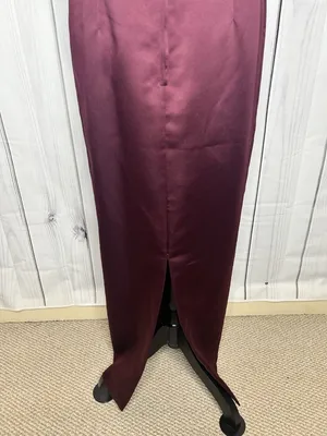 Karen Miller Purple Dress Suit Set Sz 8 Sheer Embroidered Jacket Sheath Dress thumbnail 16