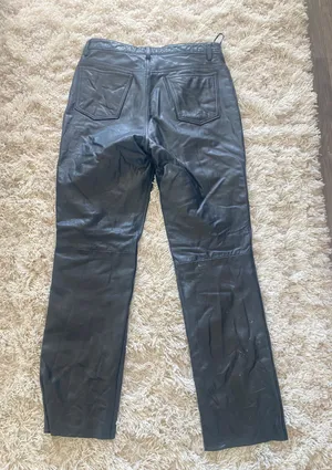 Banana Republic Black Leather Pants thumbnail 6