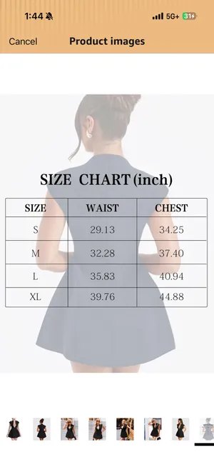 Amazon NWT Low Cut Dress thumbnail 4