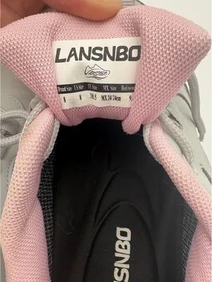 Lansnbo $55 Waterproof Woman’s 8 Gray and Pink Stylish Athletic Sneakers Comfort thumbnail 8