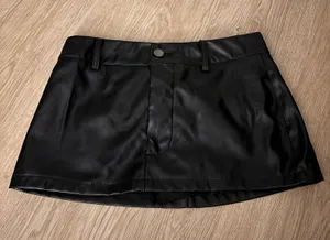 SHEIN Leather Skirt  thumbnail 1