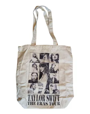 Taylor Swift The Eras Tour VIP Tote Bag Beige USA Dates Leg 1 thumbnail 1