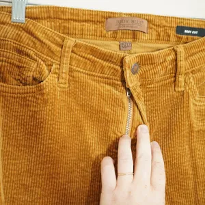 Judy Blue 15/32 Corduroy Pants Brown Mustard Yellow Excellent Bootcut Trousers thumbnail 5