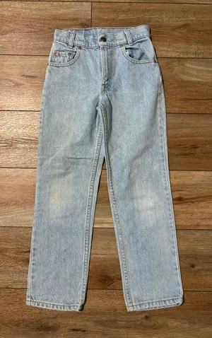 Vintage 1990’s Levi's Light Wash Girls Straight-Leg Jeans thumbnail 1