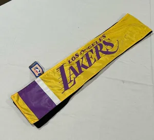 Los Angeles LA Lakers NBA Basketball ProFanity Jersey Pocket Scarf Women’s Gold thumbnail 4