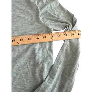 Lululemon Shirt Wild Twist Long Sleeve‎ Size~8 Heathered Tonic Sea Blue #DD9-6 thumbnail 4