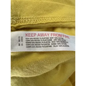 Daily Practice Anthropologie Ribbed Athletic Maxi Dress Size Medium Yellow thumbnail 9