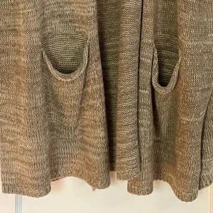 American Eagle chunky knit kimono one size neutral lagenlook oversized cozy fall thumbnail 4