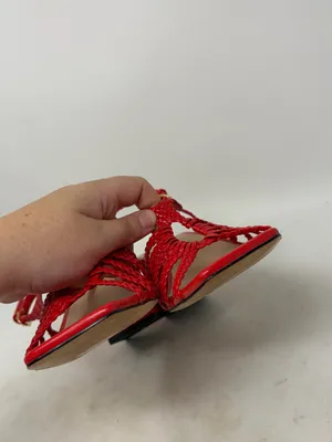 J. Crew Leather Layne Braided Sandals Size 8.5 thumbnail 8