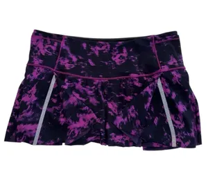 Lululemon Hit Your Stride Skirt Breezie Regal Plum Black / Black Size 10 Skort thumbnail 7
