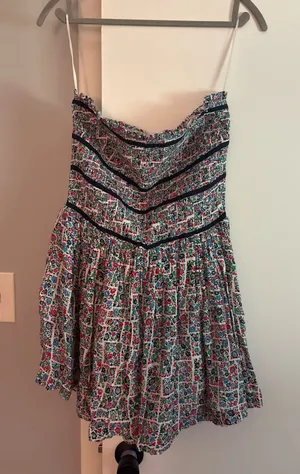 Free People Romper Strapless Floral Medium thumbnail 1