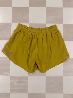 lululemon hotty hot short ii lr low rise lined long 4” soleil yellow 4 W7AWBT thumbnail 2