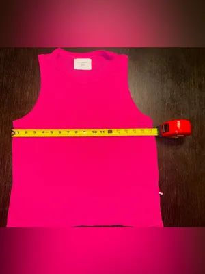 Sol Angeles Hot Pink Ribbed Tank Top thumbnail 3