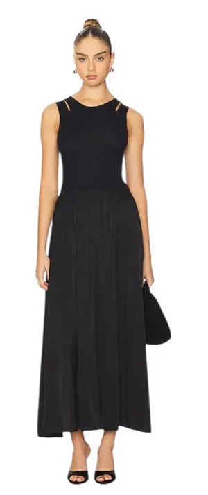 Lioness- Piroutte Black Maxi Dress In Onyx Size Small thumbnail 1