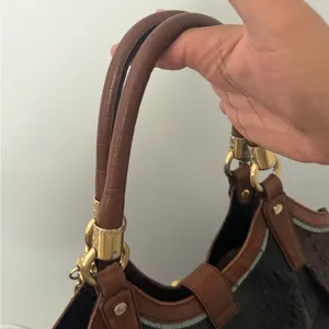 Brahmin Elisa Hobo‎ Sachel Bag Croc Embossed Leather Charm & Tassel thumbnail 8