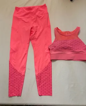 Zyia Active Coral Flower Power Neon Luxe High-Rise 7/8 Leggings thumbnail 1