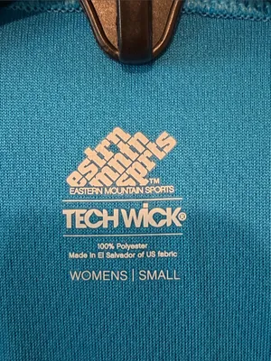 Eastern Mountain Sports Teal Blue Quarter-Zip Athletic Top thumbnail 9